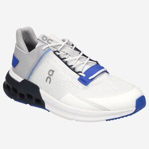 On Running Men's Cloudnova Flux Sneakers in Undyed White Cobalt